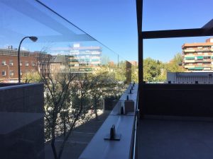 Barandilla de cristal en Madrid
